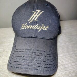 Honda Jet Embroidered Navy Blue Baseball Cap Hat Adjustable One Size 100% Cotton